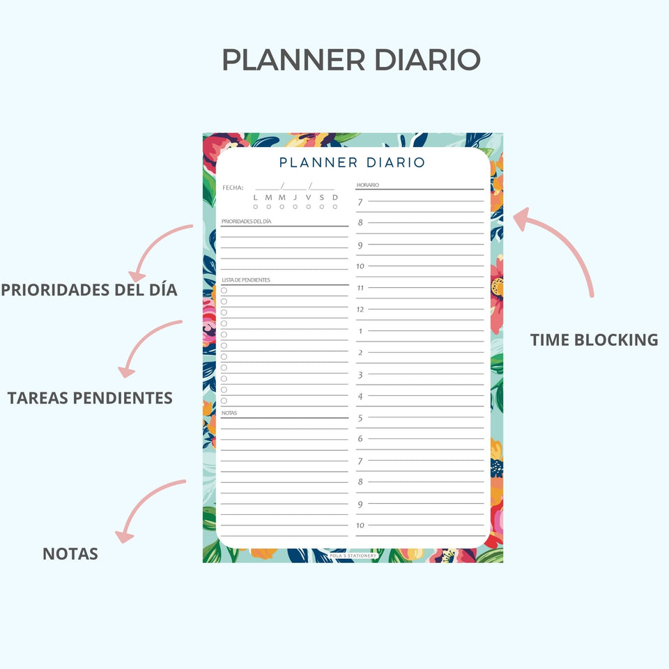 BLOCK PLANNER DIARIO