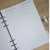 BINDER AGENDA SEMANAL/ DIARIA, CUADERNO, SIN FECHAS