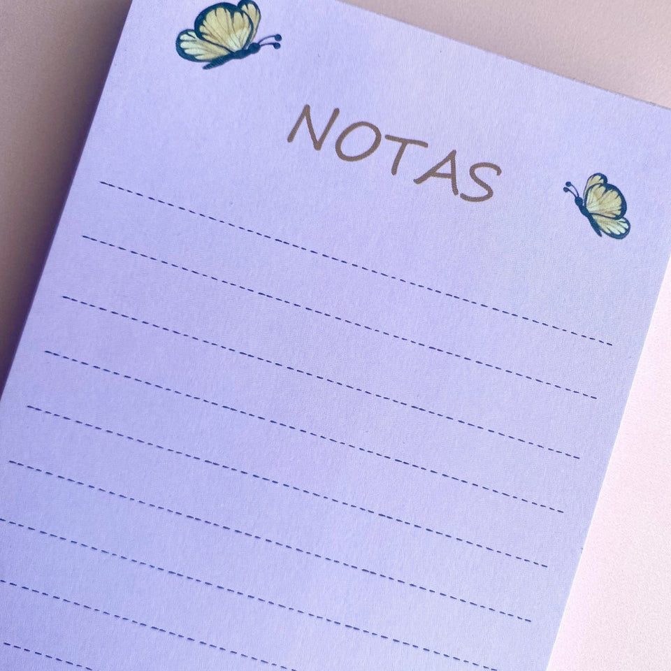 BLOCK DE NOTAS - BUTTERFLY