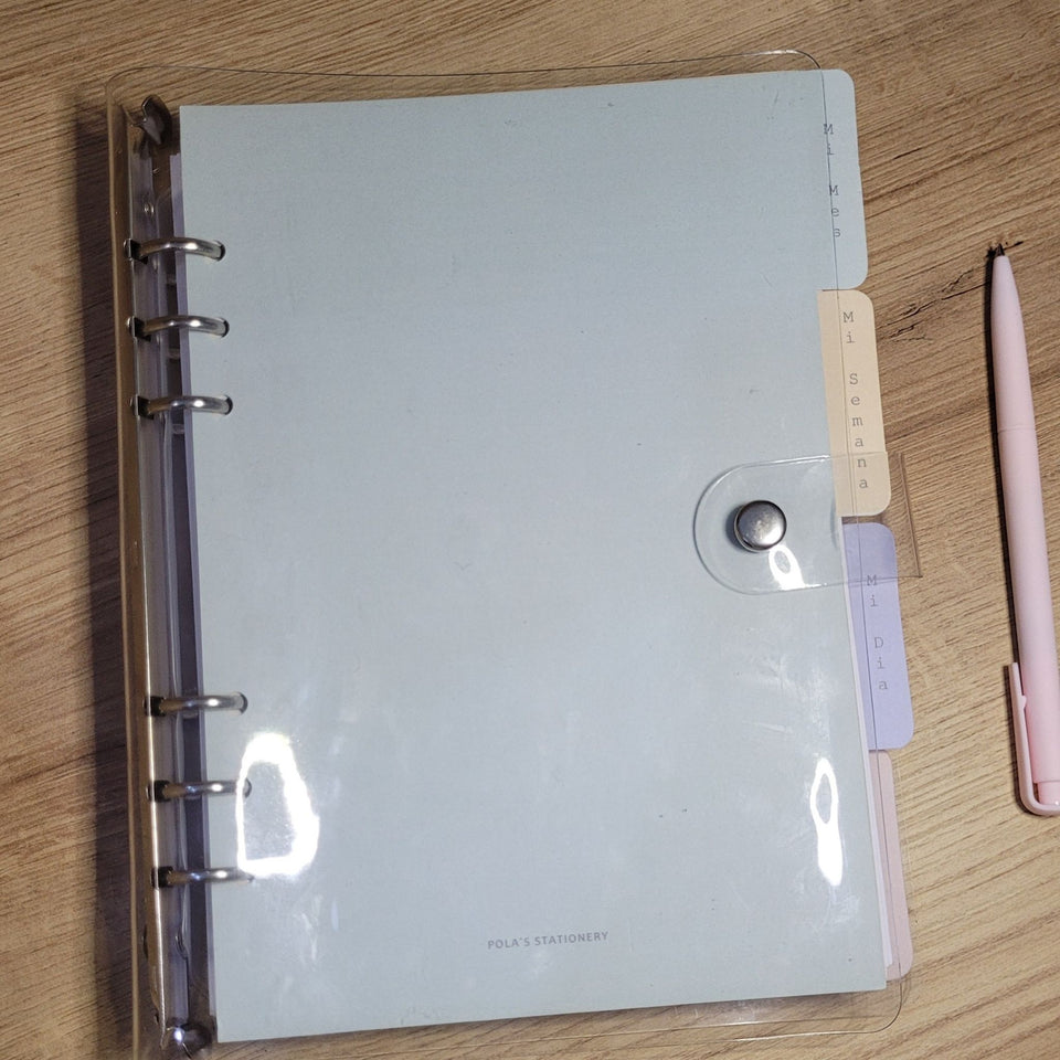 BINDER AGENDA SEMANAL/ DIARIA, CUADERNO, SIN FECHAS