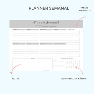 BLOCK PLANNER SEMANAL