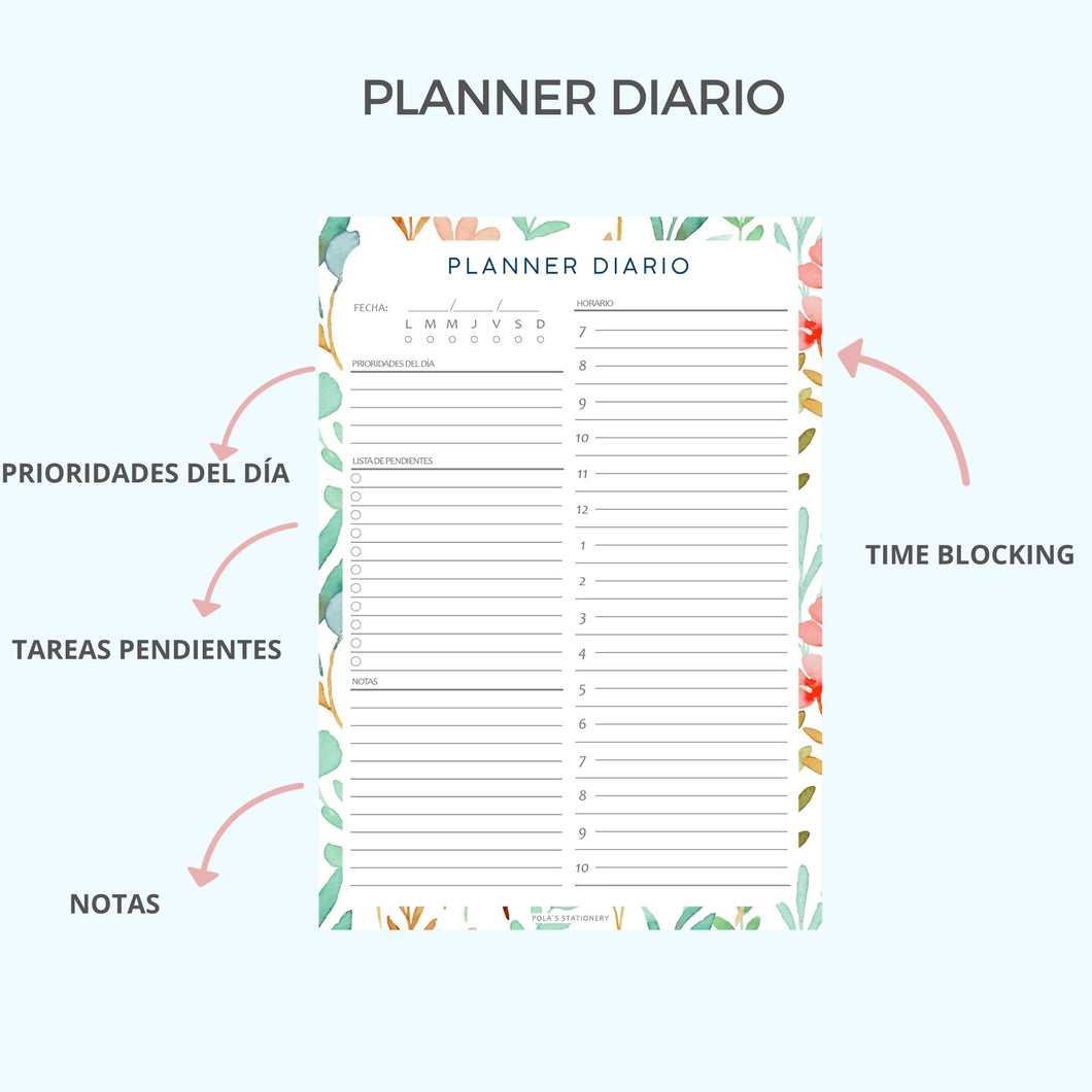 BLOCK PLANNER DIARIO