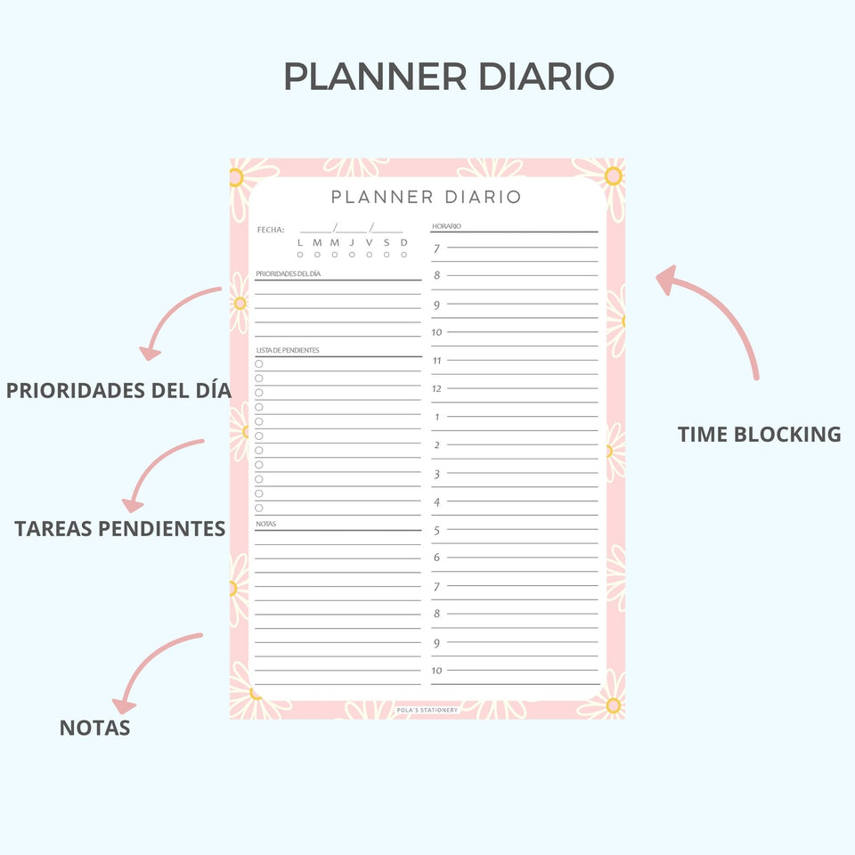 BLOCK PLANNER DIARIO