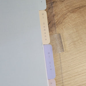 BINDER AGENDA SEMANAL/ DIARIA, CUADERNO, SIN FECHAS