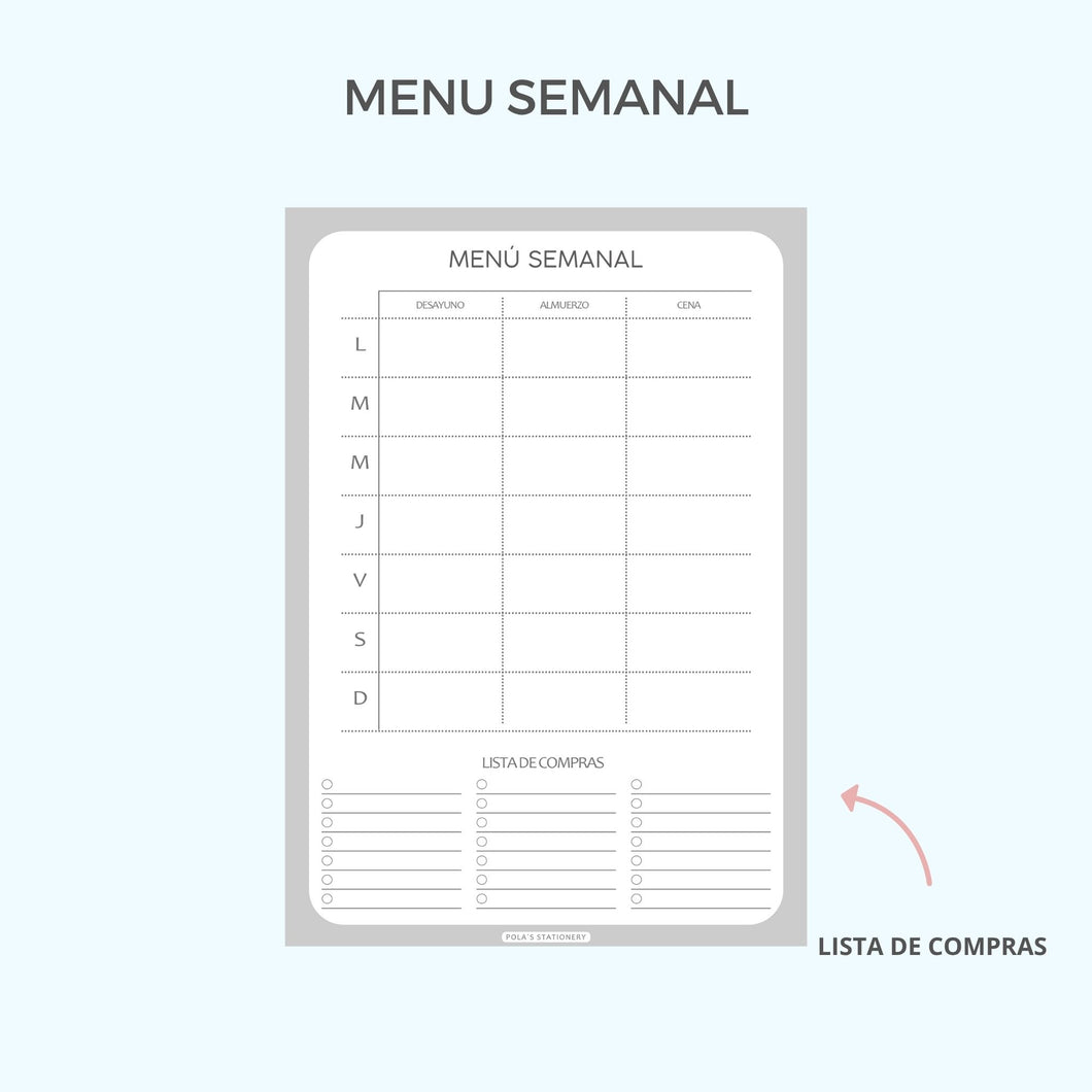 BLOCK MENU SEMANAL