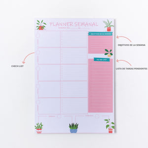 PLANIFICADOR SEMANAL - PLANTS LOVER