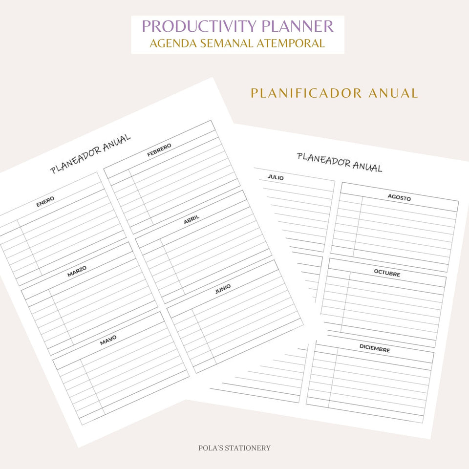 PRODUCTIVITY PLANNER - DOTS