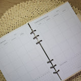 BINDER AGENDA SEMANAL/ DIARIA, CUADERNO, SIN FECHAS