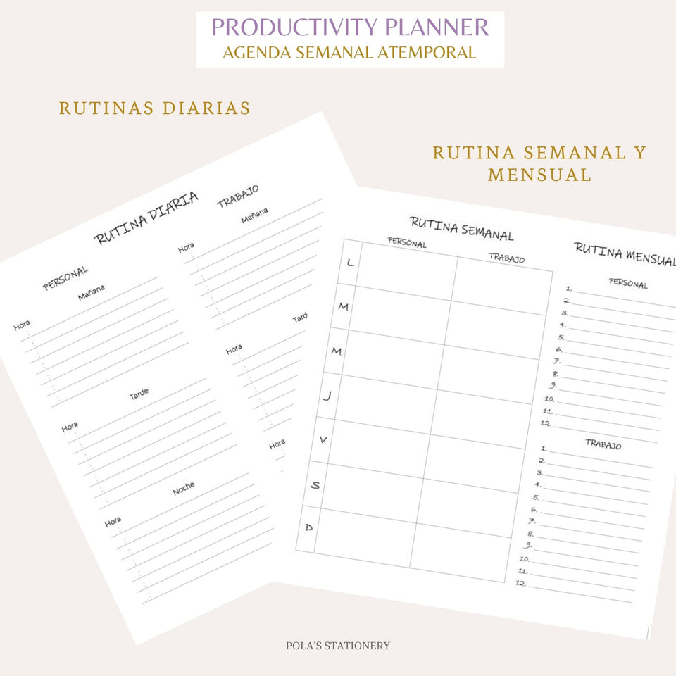 PRODUCTIVITY PLANNER - DOTS