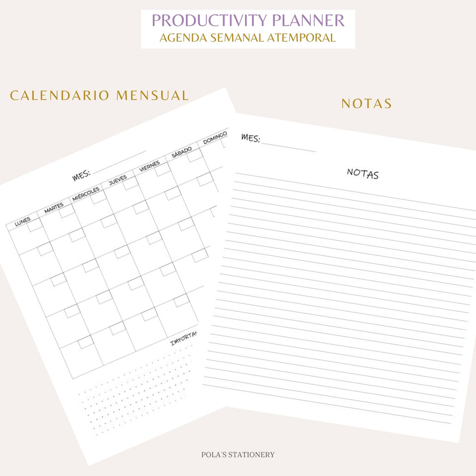 PRODUCTIVITY PLANNER - DOTS