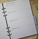 BINDER AGENDA SEMANAL/ DIARIA, CUADERNO, SIN FECHAS