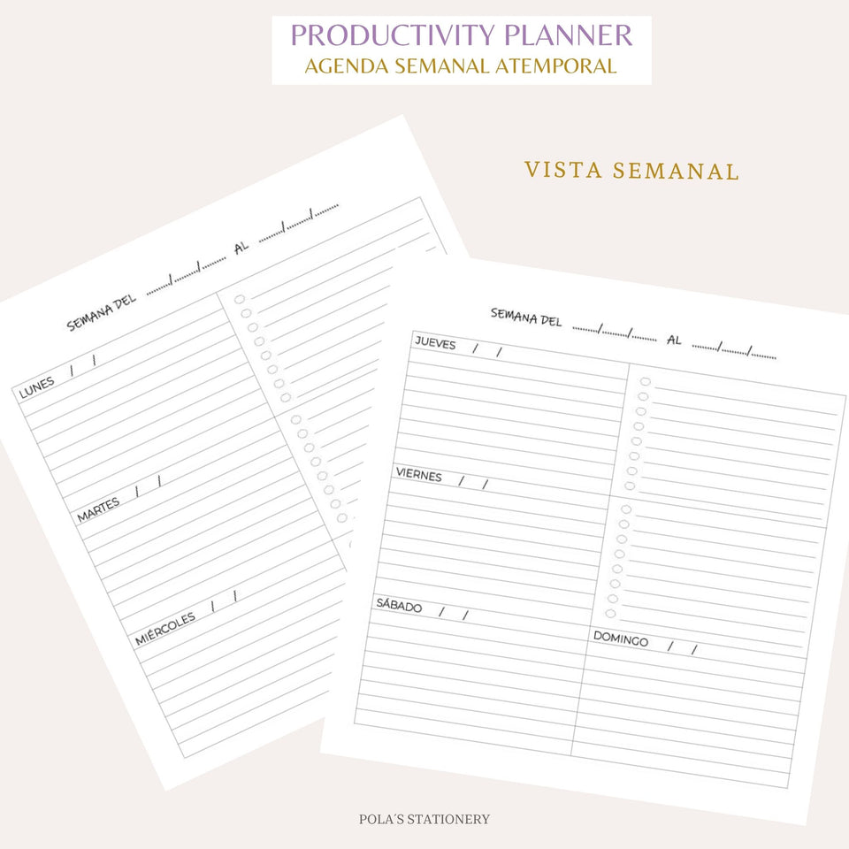 PRODUCTIVITY PLANNER - DOTS