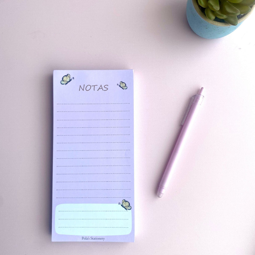 BLOCK DE NOTAS - BUTTERFLY