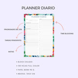 PACK DE 3 PLANNERS- Flowers dark