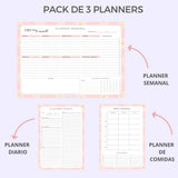 PACK DE 3 PLANNERS - Margarita