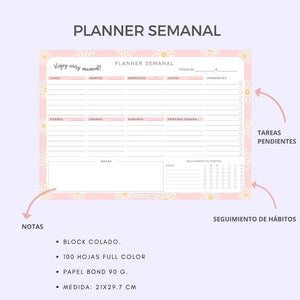 PACK DE 3 PLANNERS - Margarita