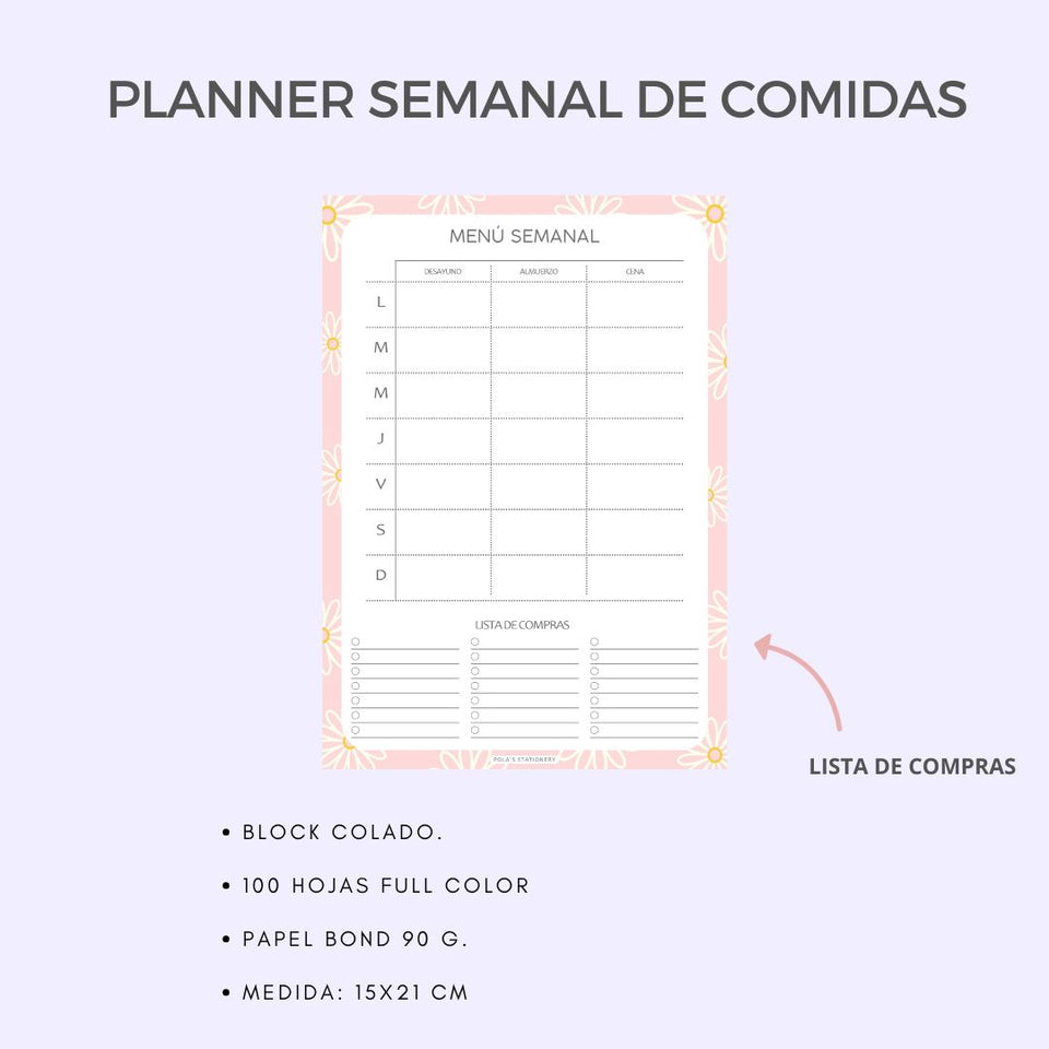 PACK DE 3 PLANNERS - Margarita