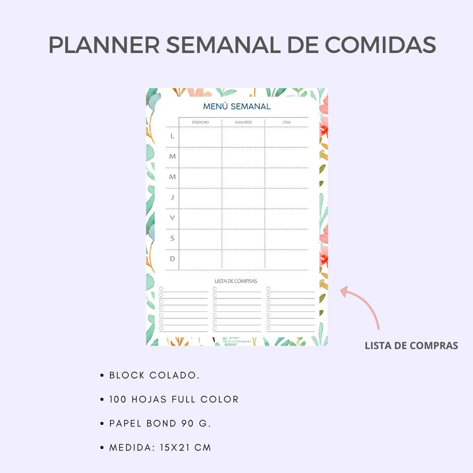 PACK DE 3 PLANNERS - Flowes light